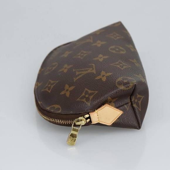 LOUIS VUITTON Monogram Pochette Cosmetic PM Cosmetic Pouch M47515 LV Auth 97655 - Picture 3 of 16